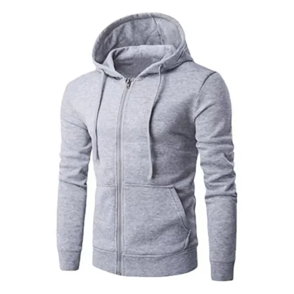 Autumn Men Sweatshirts Long Sleeve Jacket Hoodie Zipper Closure Jacket Male Hoodies Sweatshirt Slim Fit Male Clothing - Image 2