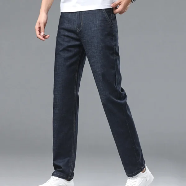 Summer Thin Men's Denim Jeans Business Pants Straight Leg High Quality Brand New Arrivals Fashion Daily Cool Men's Pants - Image 5