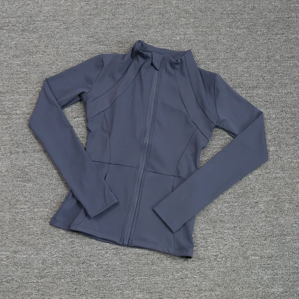 Sports Coat Women's Shirt Yoga Slim Long Sleeve Fast Running Thin Pilates Fitness Suit Top Clothing - Image 5