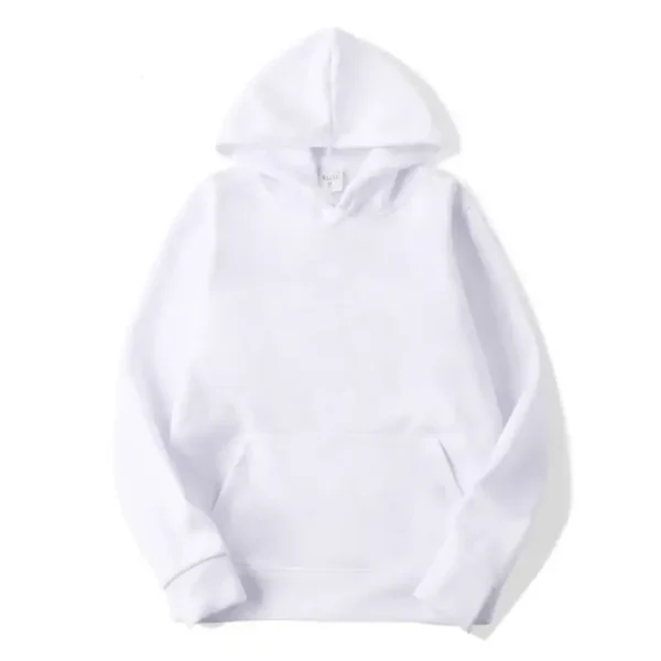 Plain Fleece Men Hoodies Sweatshirts Fashion Hooded Sweatshirt Unisex White Black Hoodies For Men Polerones Hombre Felpa Uomo - Image 3