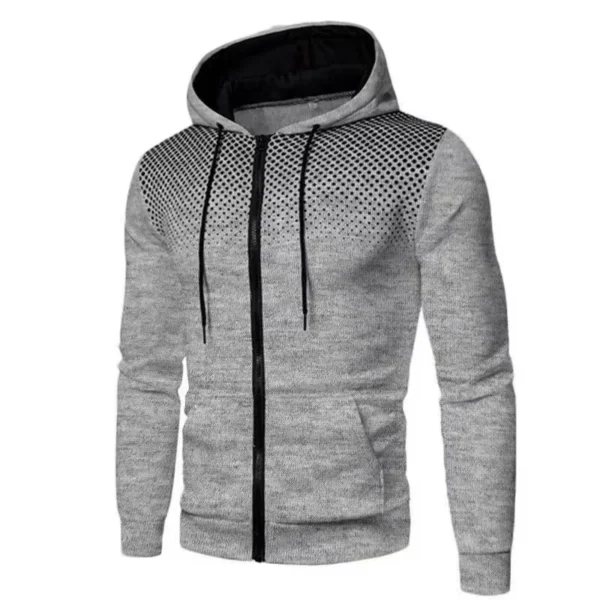 2024 New Men's Hoodie Jacket Streetwear Long Sleeve Sweatshirts Zipper Hooded Pullover Male Sportswear Men Clothing Streetwear - Image 4