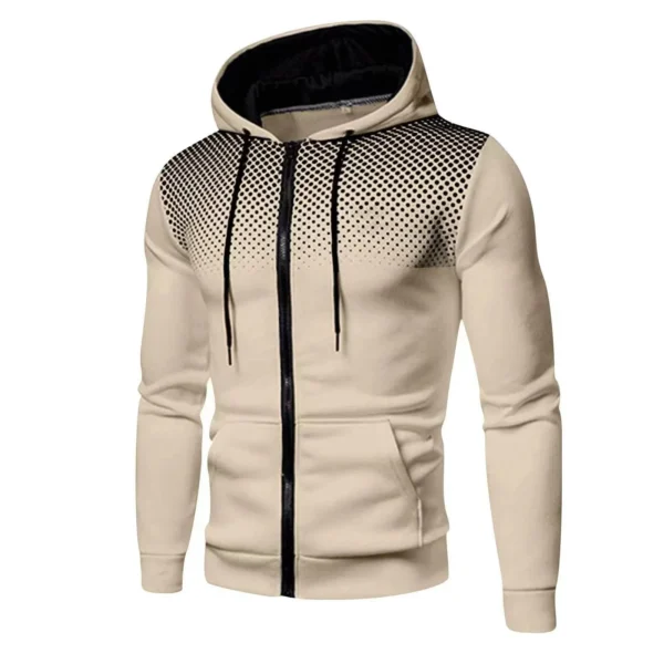 2024 New Men's Hoodie Jacket Streetwear Long Sleeve Sweatshirts Zipper Hooded Pullover Male Sportswear Men Clothing Streetwear - Image 3