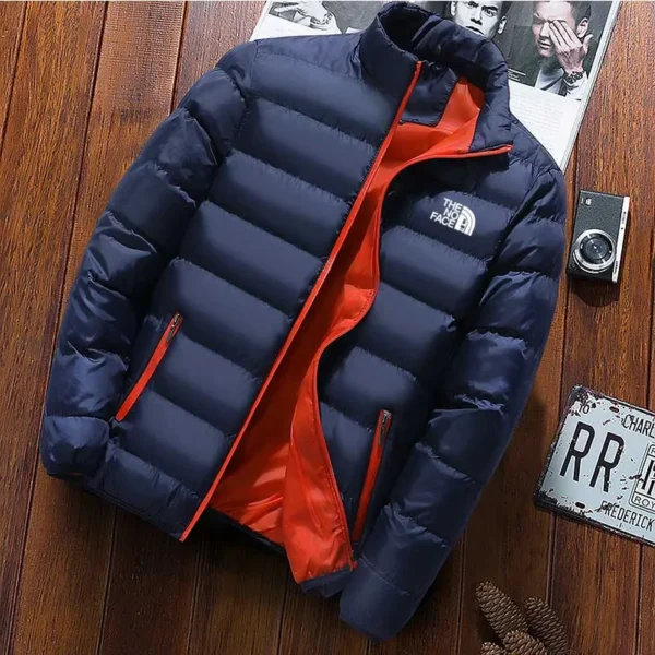 Winter New Thick Men Warm Parka Jackets Casual Men's Outwear Coats Solid Stand Collar Male Windbreak Cotton Padded Down Jacket - Image 2