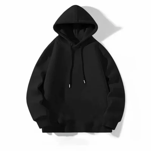 [Plus Size] Hooded Sweater Men, American Heavy Boys Pullover Top, Autumn and Winter Apricot Couple Casual Coat - Image 5