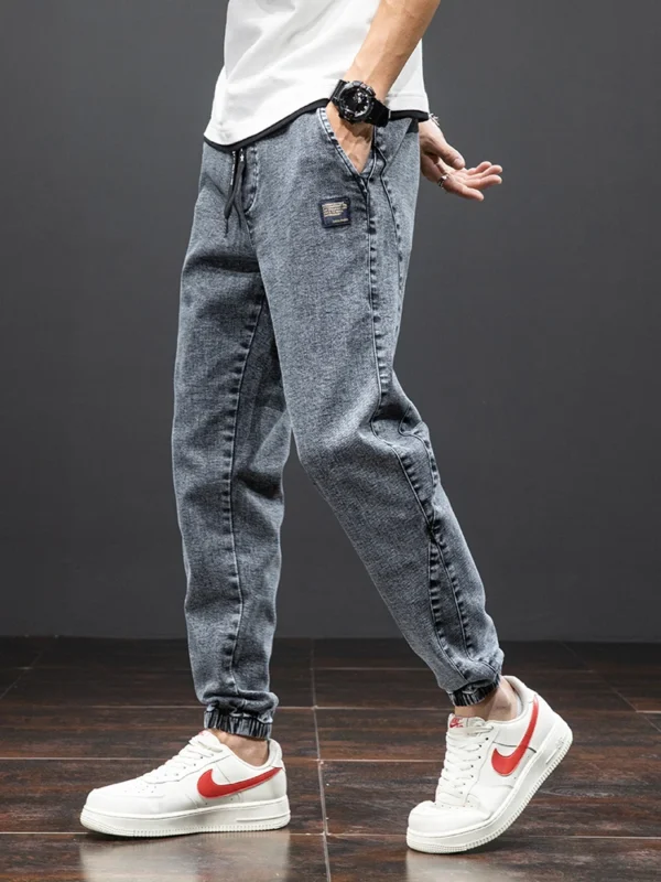 Spring Summer Black Blue Cargo Jeans Men Streetwear Denim Jogger Pants Men Baggy Harem Jean Trousers Plus Size - Image 5