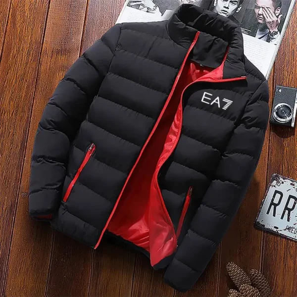 2024 Men's jacket winter padded jacket, medium and young size light thin short flip collar flying suit warm - Image 6