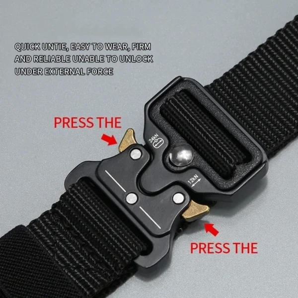 Men's Belt Outdoor Hunting Tactics Belt Multi functional Buckle Nylon Belt High Quality Marine Corps Canvas Belt - Image 4