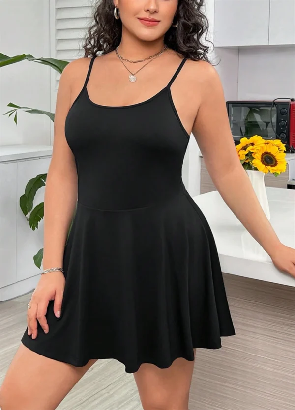 2024 Europe And The United States Summer New Plus-Size Women Comfortable Halter Dress Sexy Backless - Image 2