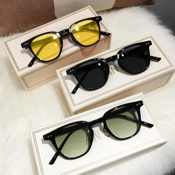 New Vintage Square Sunglasses Women Men Luxury Brand Small Round Sun Glasses Female Small Eyewear Oculos De Sol for Male Female - Image 3