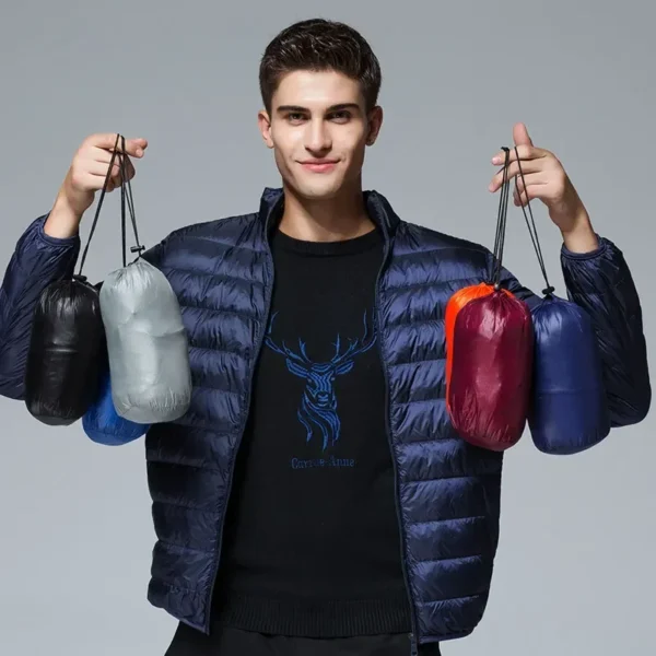 Ultra Light White Duck Down Jacket Men Waterproof Casual Portable Outdoor Lightweight Padded Male Coats Jacket Autumn Winter - Image 5