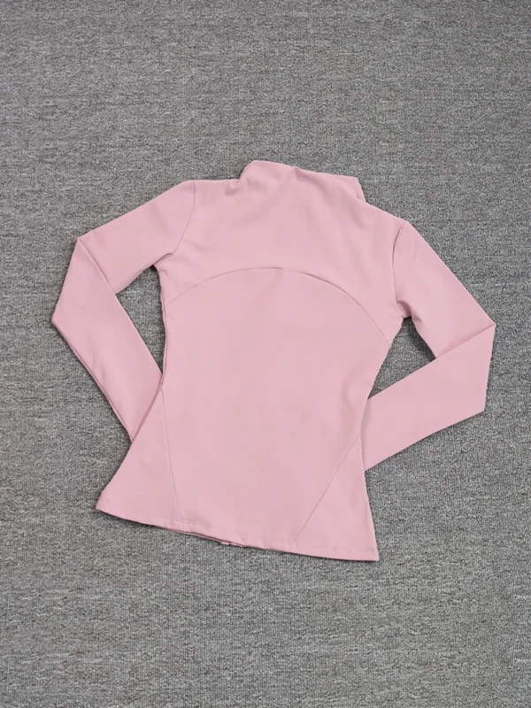 Sports Coat Women's Shirt Yoga Slim Long Sleeve Fast Running Thin Pilates Fitness Suit Top Clothing - Image 6